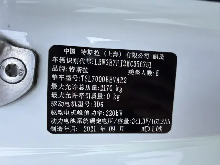 Model 3 2021 Model Standard Battery Life Rear Drive L Class Edition 3D6 – фото 8