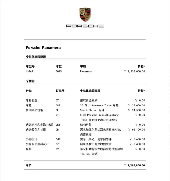 Panamera 2024 Model Panamera 2.9T – фото 7