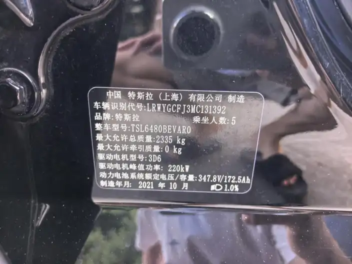 Model Y 2021 Model Standard Battery Life Rear-wheel drive version – фото 8