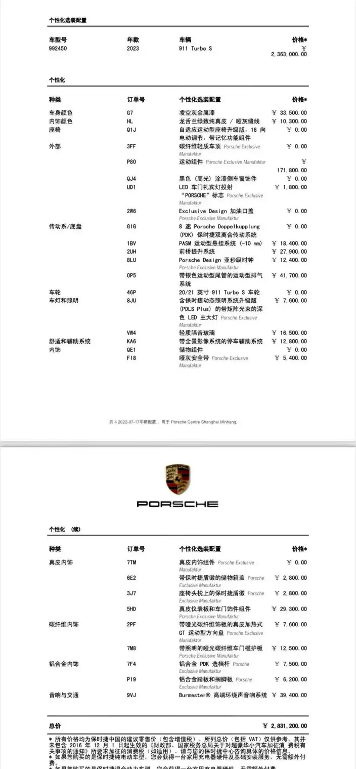 PORSCHE 911 2023 Model Turbo S 3.7T – фото 6
