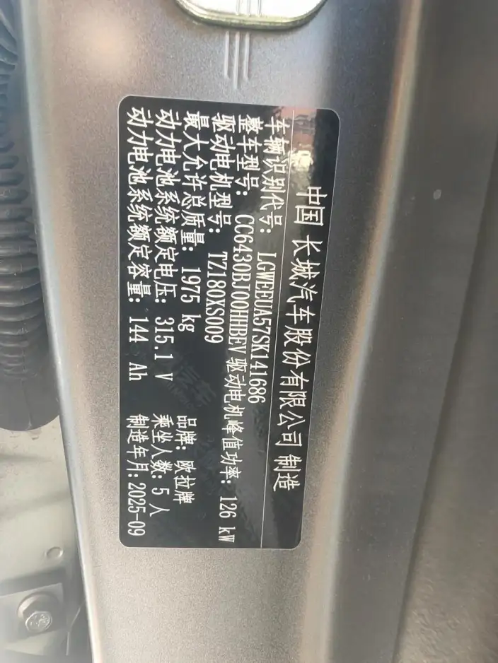 ORA Good Cat 2025 Model 430km Zunrong Model – фото 8