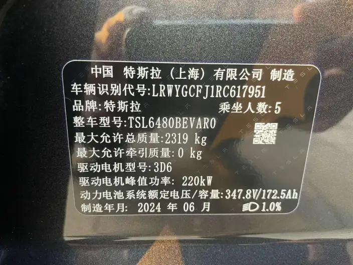Model Y 2024 Model Rear-wheel drive version – фото 8