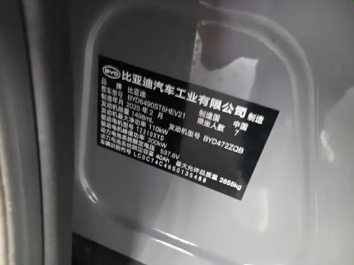 BYD Tang DM 2025 Model DM-i 115KM Flagship Model – фото 7