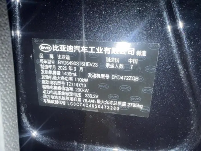 BYD Tang DM 2025 Model Smart Driving Edition DM-i 175KM Zunrong Model – фото 7