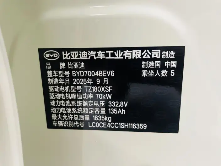 BYD Dolphin 2025 Model 420KM Free Edition – фото 5