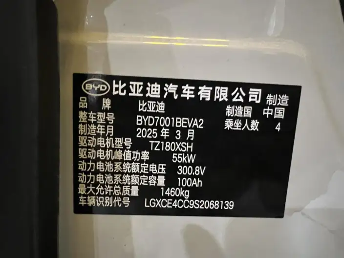 BYD Seagull 2025 Model 305KM Vitality Edition – фото 5