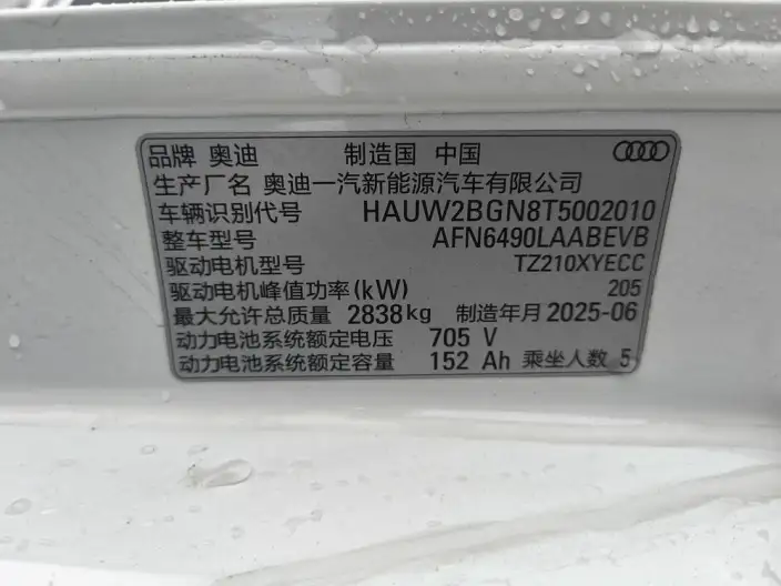 AUDI Q6L e-tron 2026 Model First Edition Pilot Edition – фото 7