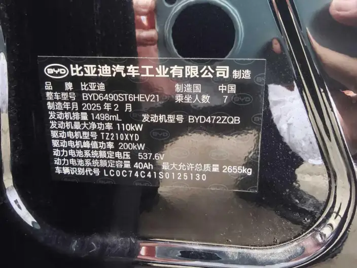 BYD Tang DM 2025 Model Smart Driving Edition DM-i 115KM Flagship Model – фото 7