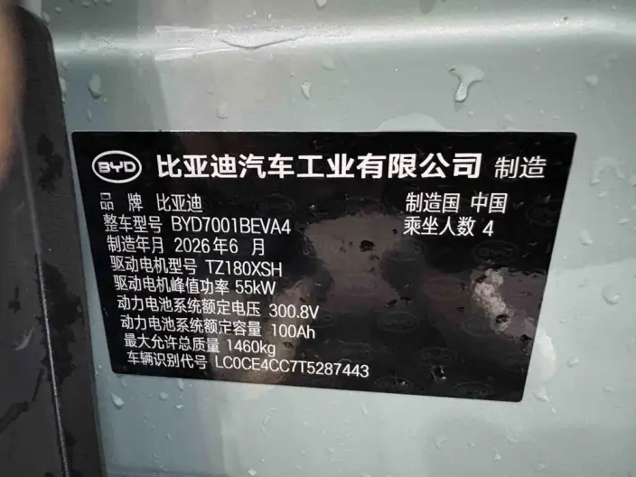 BYD Seagull 2026 Model Free Edition – фото 9