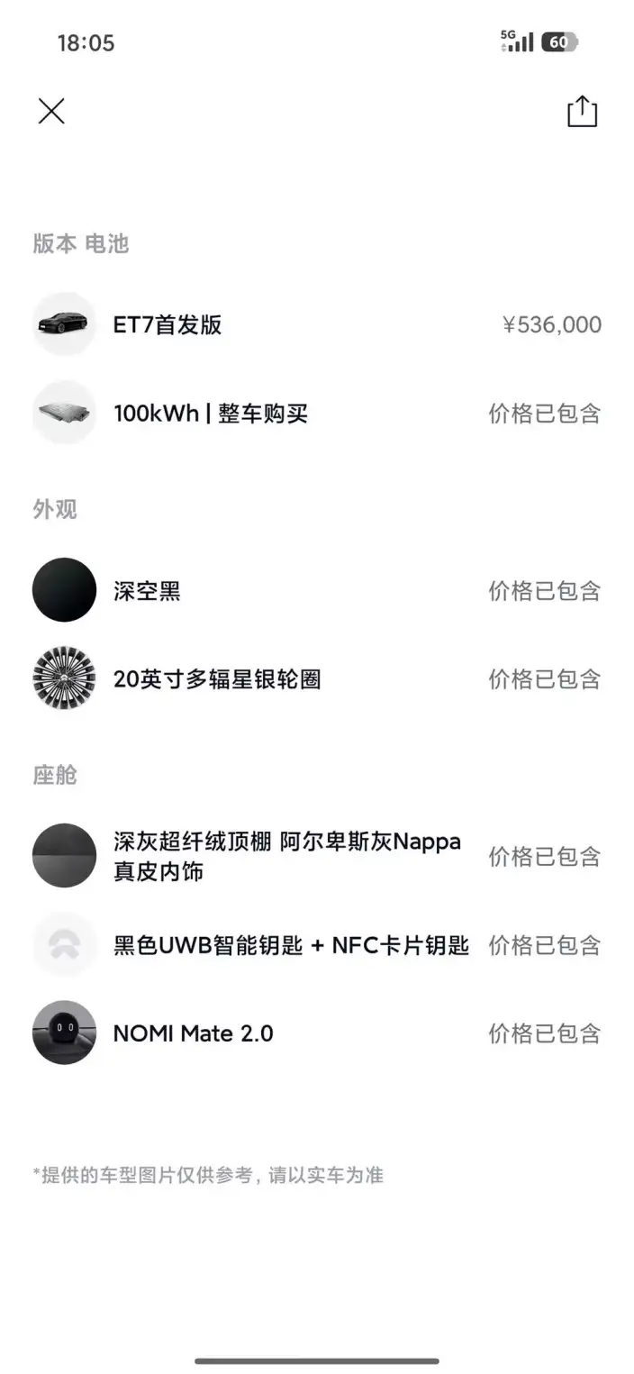NIO ET7 2021 Model 100kWh First Edition Edition – фото 7