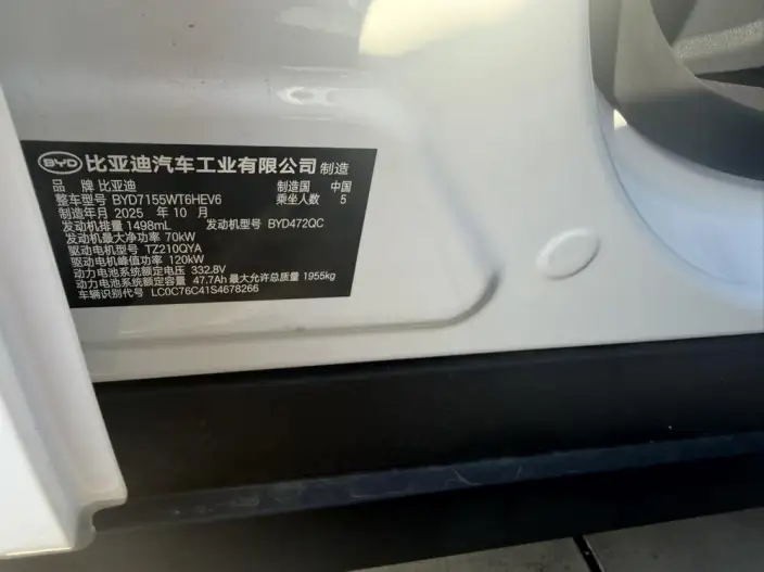 BYD Qin PLUS DM 2025 Model Smart Driving Edition DM-i 55KM Leading Model – фото 7