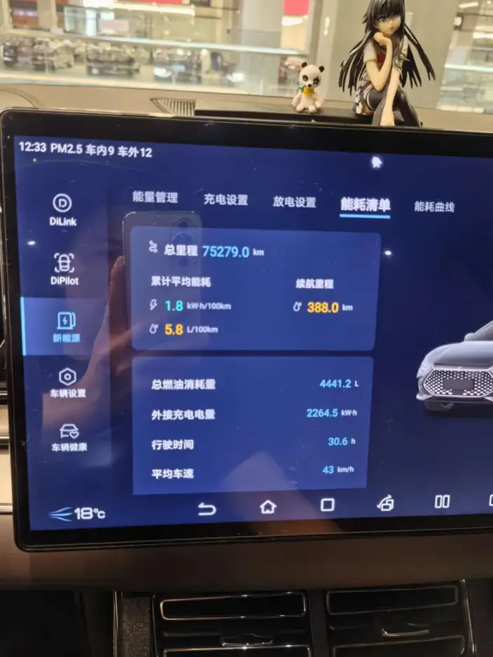 BYD Han DM 2022 Model DM-i 121KM Zunrong Model – фото 8