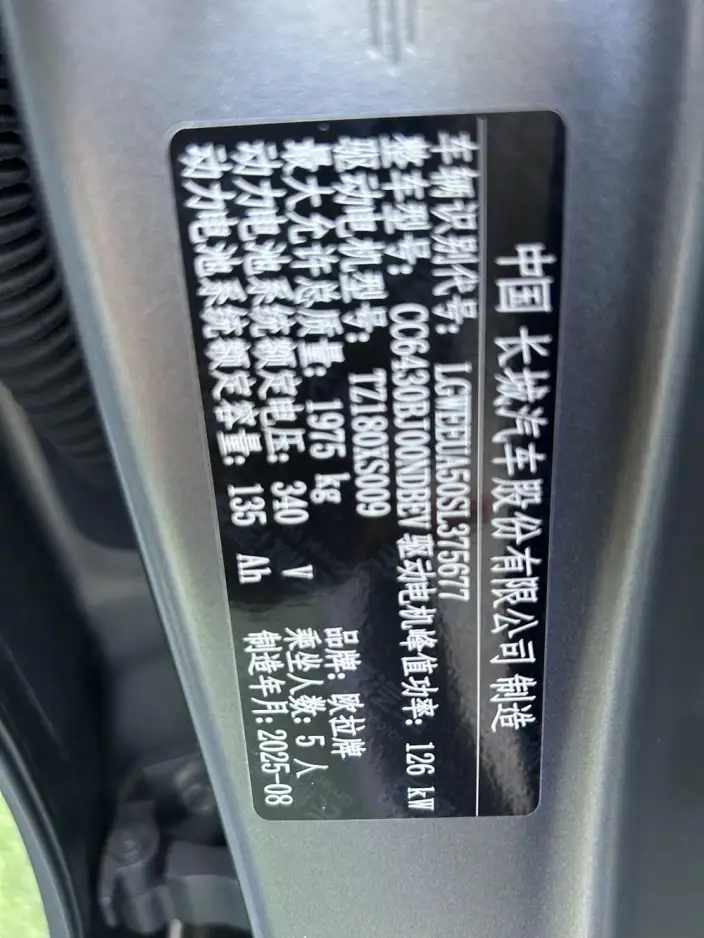 ORA Good Cat 2025 Model 430km Zunrong Model – фото 4