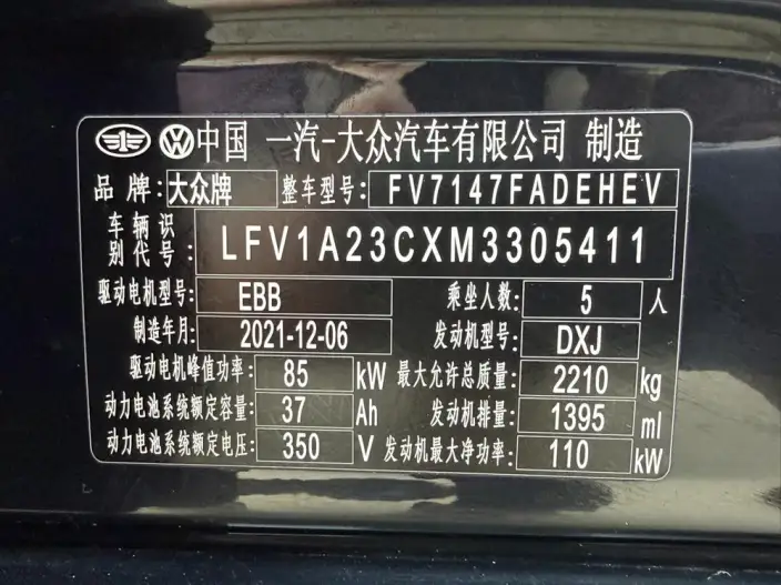 Volkswagen Magotan PHEV 2022 Model Luxury Model – фото 10