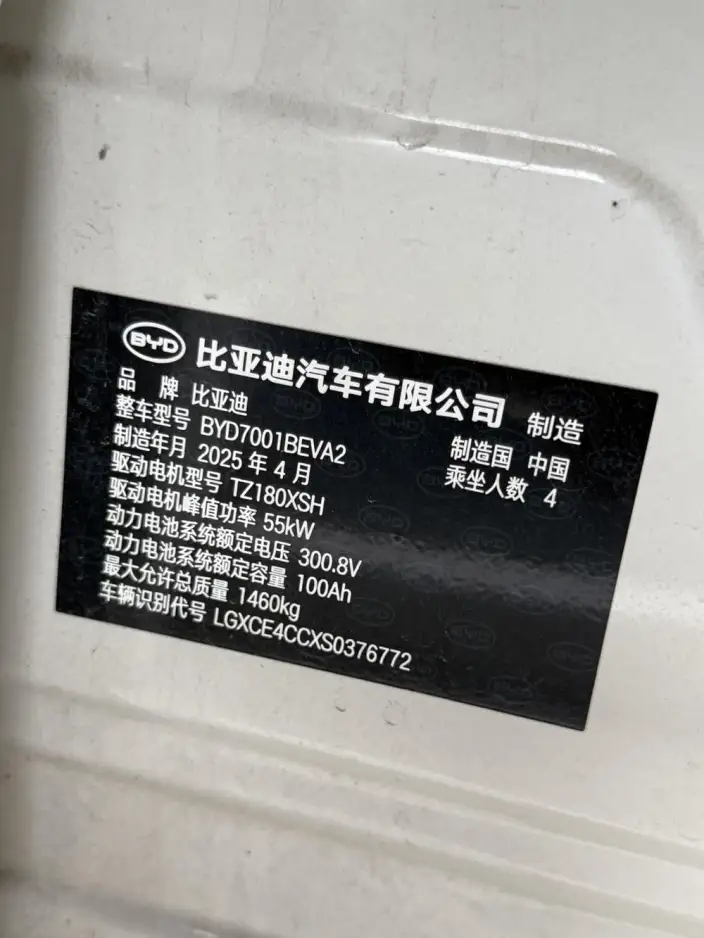 BYD Seagull 2025 Model Smart Driving Edition 305KM Free Edition – фото 8