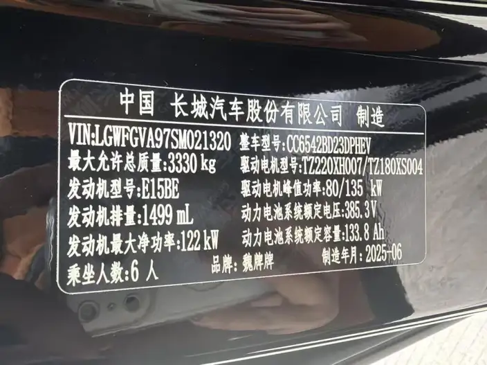 Wey Gaoshan P HEV 2025 Model 4WD Wey Gaoshan 9 – фото 7