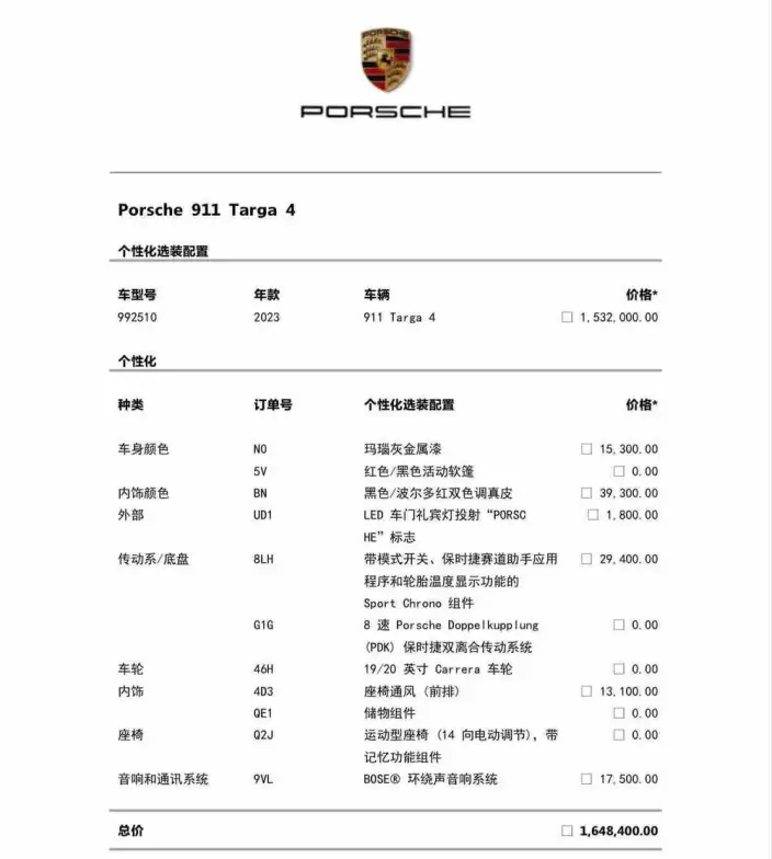PORSCHE 911 2023 Model Targa 4 3.0T – фото 8