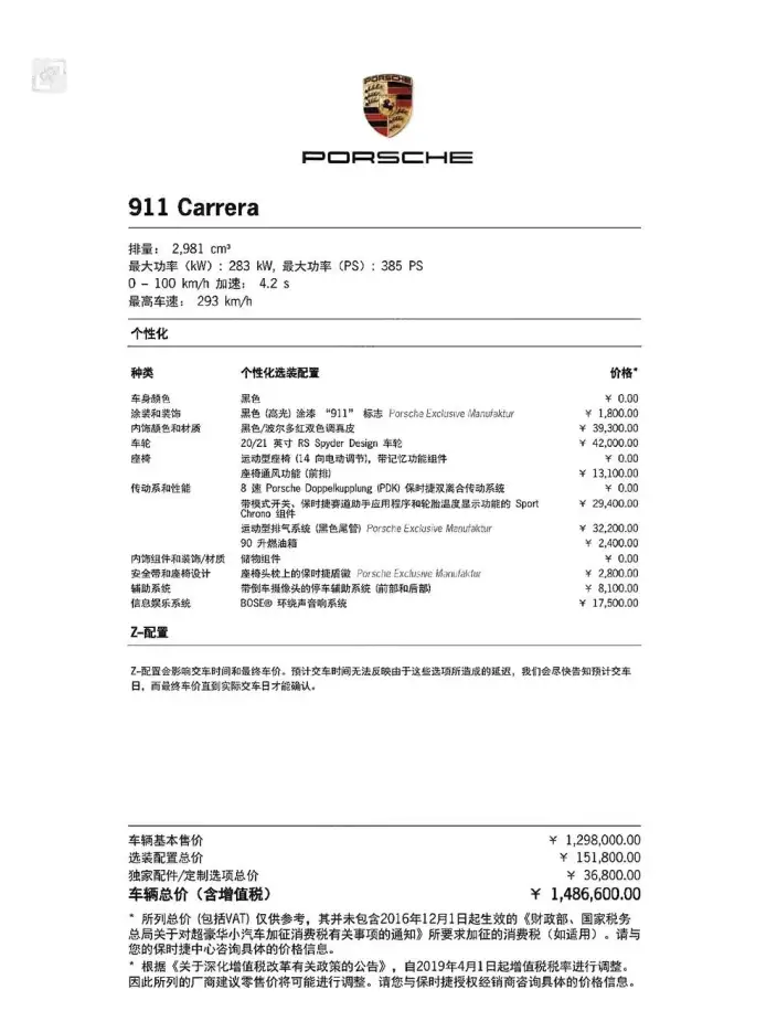 PORSCHE 911 2023 Model Carrera 3.0T – фото 6