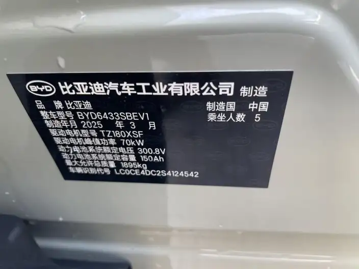 Yuan UP 2025 Model Smart Driving Edition 401KM Vitality Edition – фото 7